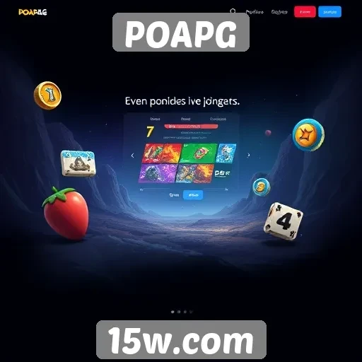 Evolução do design no site de jogos POAPG